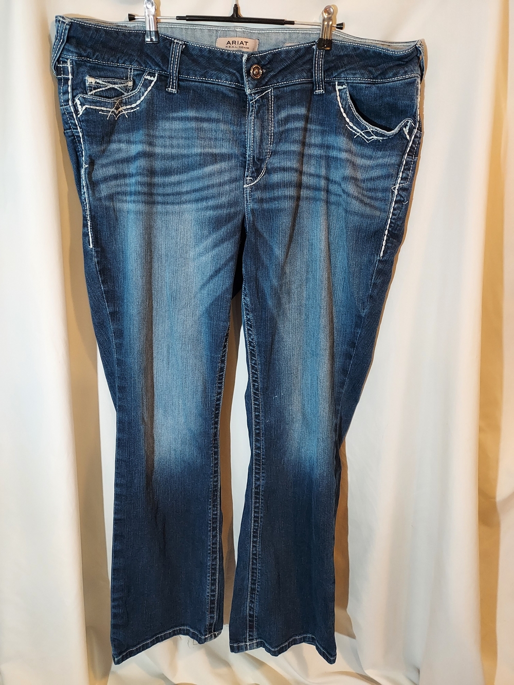Ariat REAL Mid Rise Entwined Bootcut Jeans Size 22WR